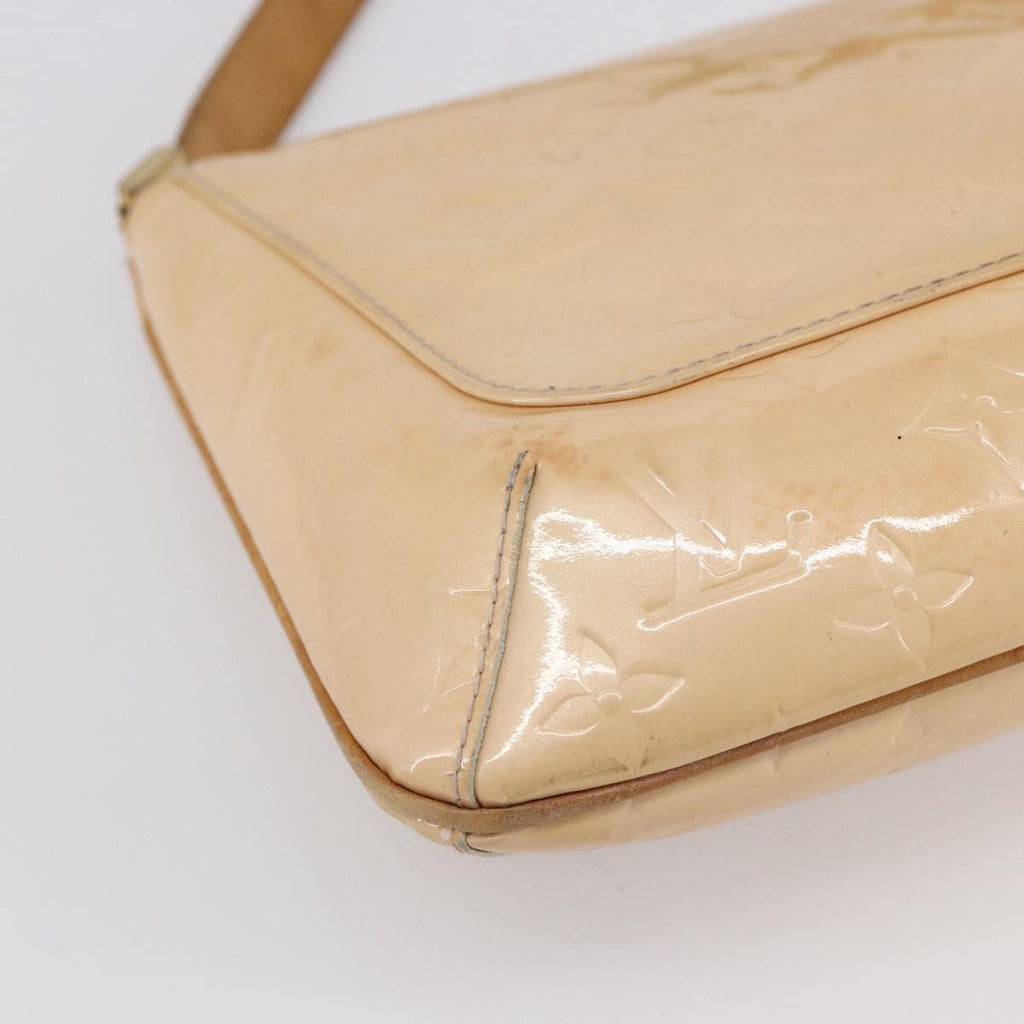 Louis Vuitton Thompson Street Handbag Monogram Vernis Beige Patent_Leather Shoulder Bag