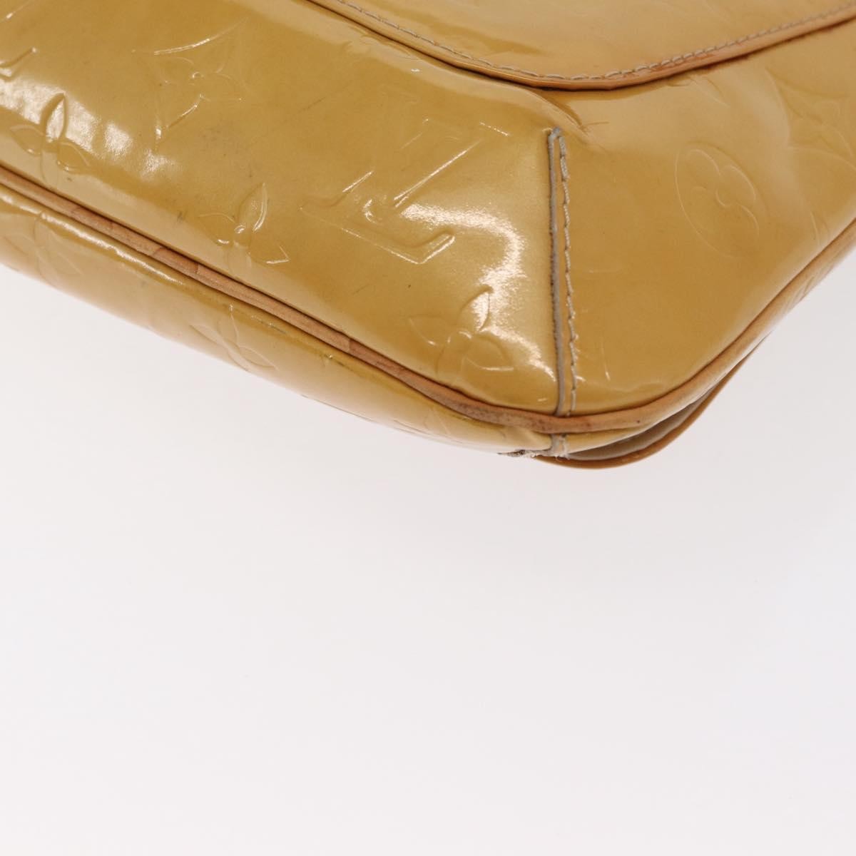 Louis Vuitton Thompson Street Handbag Monogram Vernis Yellow Patent_Leather Shoulder Bag