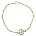 Christian Dior Vintage Logo Bracelet Metal Gold Metal Bracelet Jewelry (Pre-Owned)