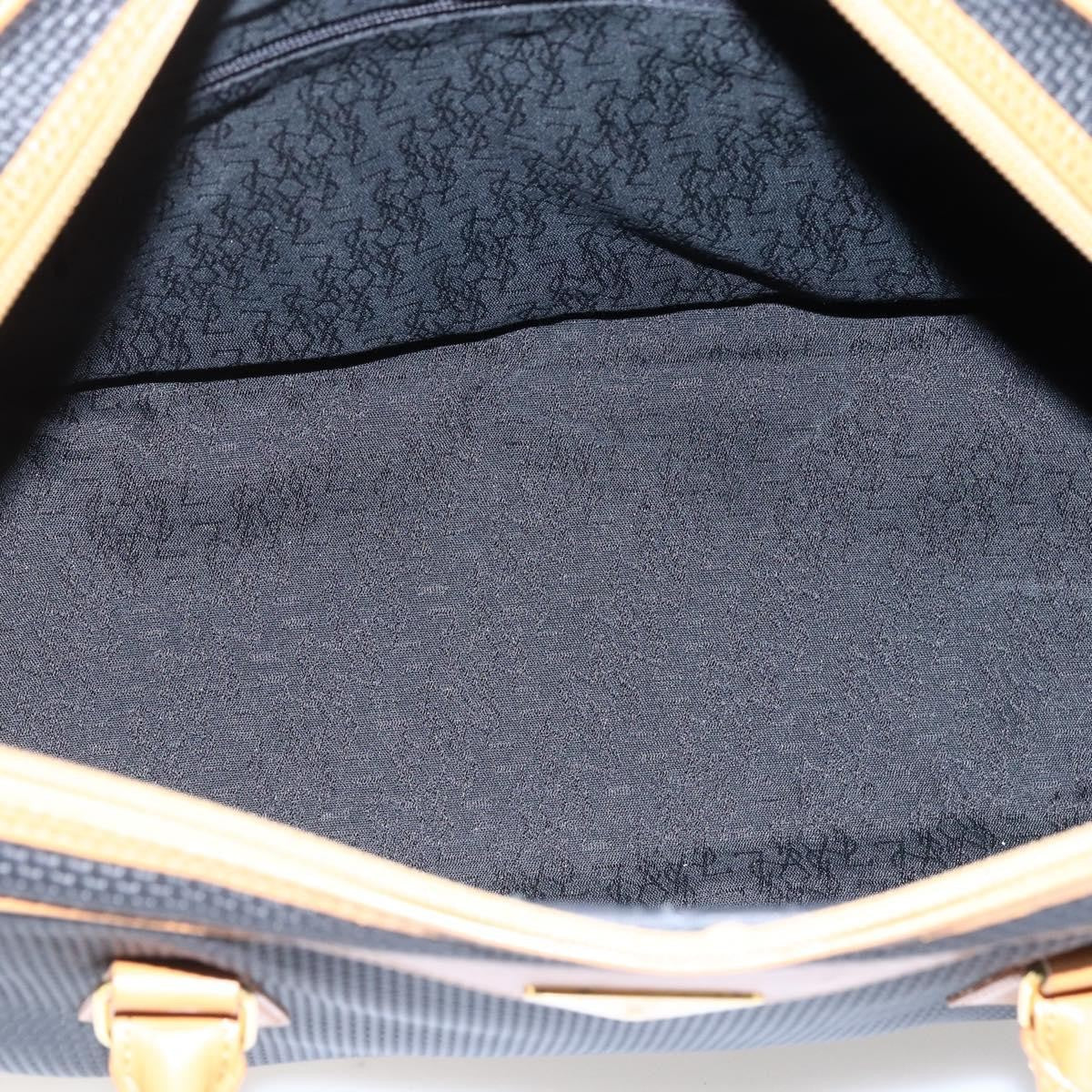 Saint Laurent Vintage Handbag Canvas Black Canvas Handbag (Pre-Owned)