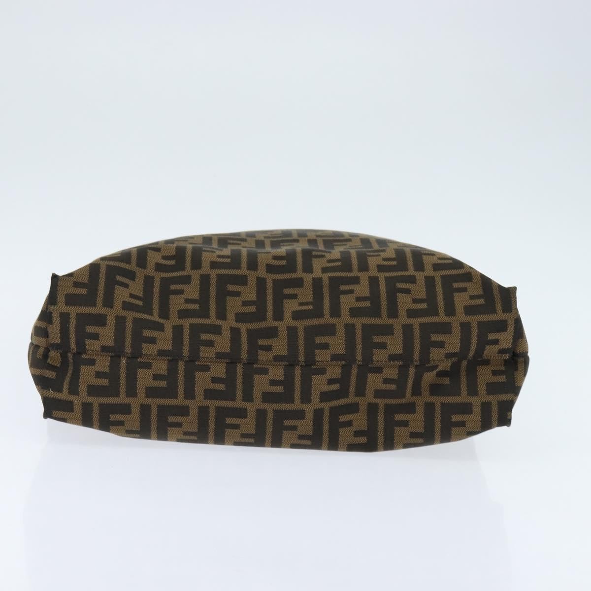 Fendi Open Shopping Tote Zucca Canvas Brown Canvas Tote Bag Bag