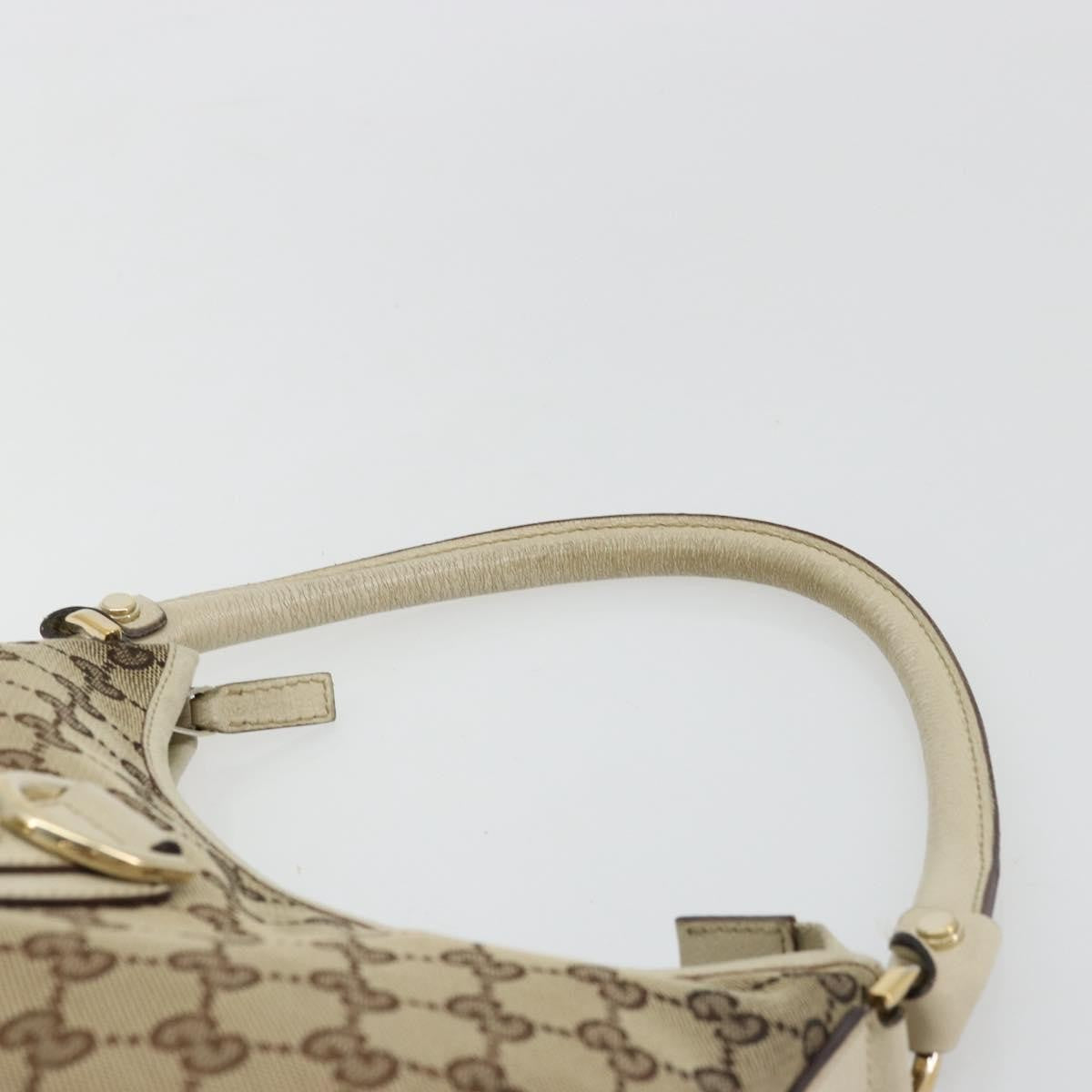 Gucci Abbey Shoulder Bag Gg Canvas Beige Canvas Shoulder Bag Bag (Pre-Owned)