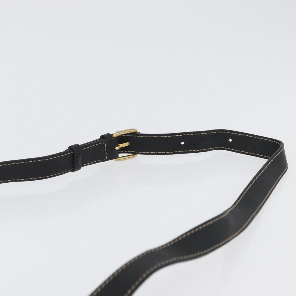 Celine Circle Logo Shoulder Bag Leather Black Leather Shoulder Bag Bag