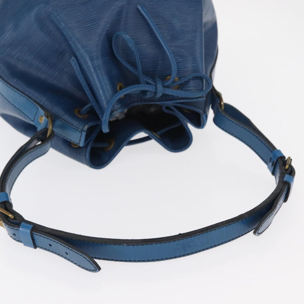 Louis Vuitton Noe Handbag Epi Leather Blue Leather Shoulder Bag