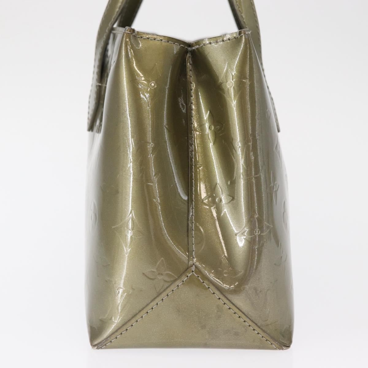 Louis Vuitton Wilshire Handbag Monogram Vernis Gray Patent_Leather Tote Bag