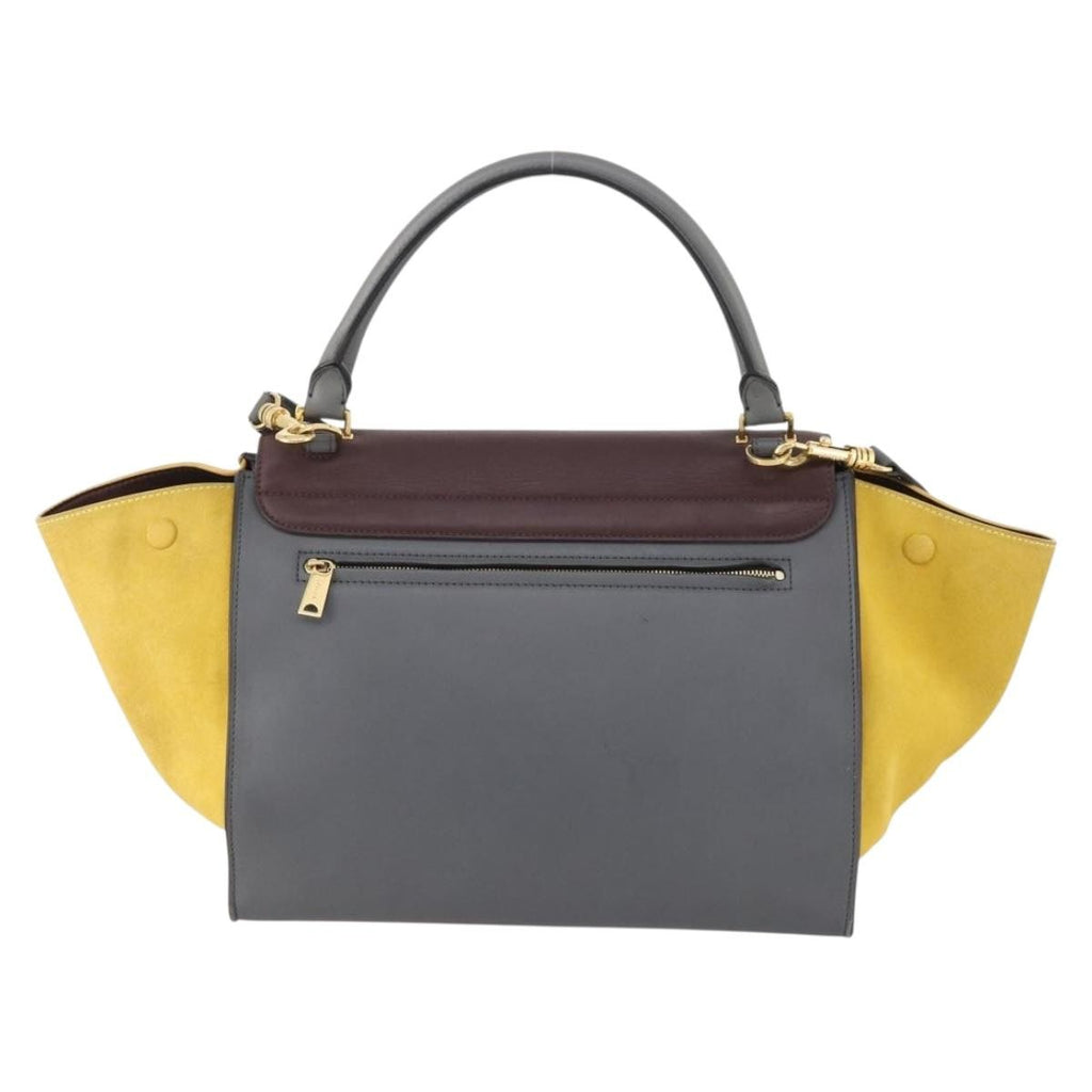 Celine Tricolor Trapeze Bag Leather Multicolour Leather Handbag