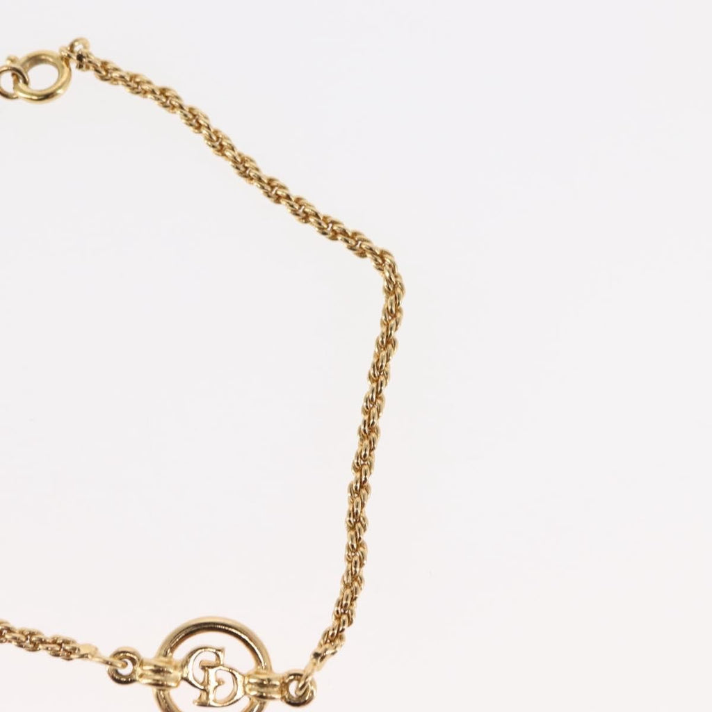 Christian Dior Vintage Logo Bracelet Metal Gold Metal Bracelet Jewelry (Pre-Owned)