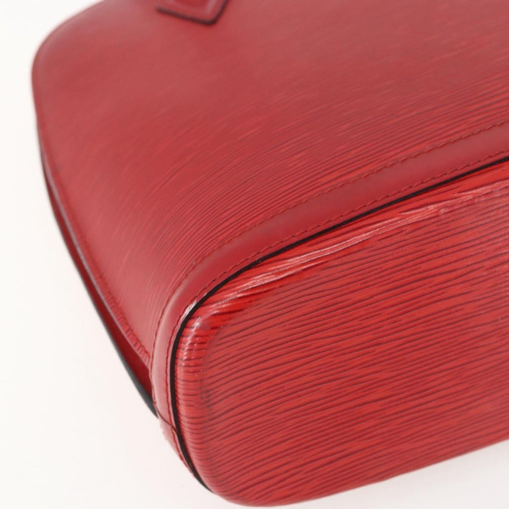 Louis Vuitton Lussac Handbag Epi Leather Red Leather Shoulder Bag