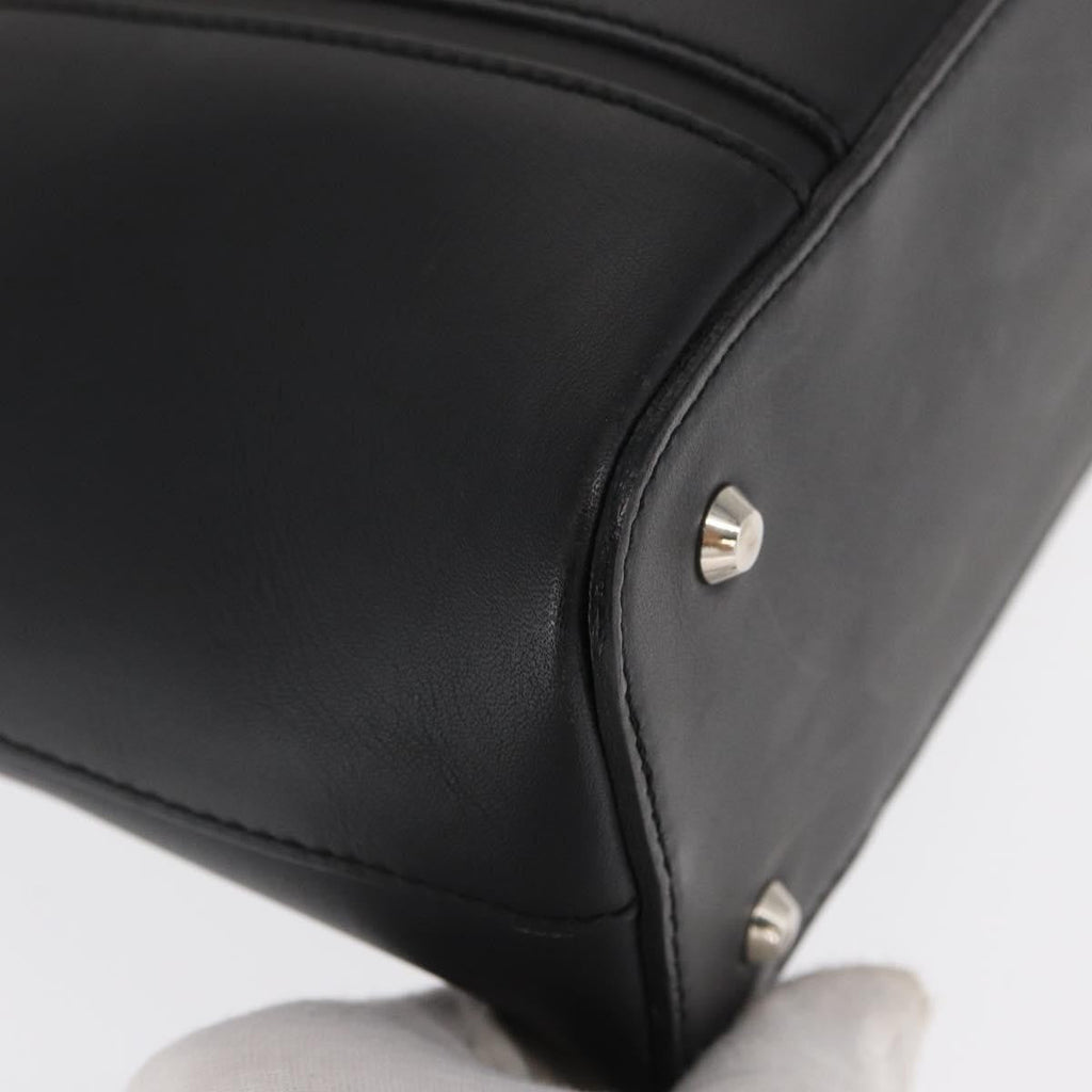 Burberry Vintage Handbag Leather Black Leather Handbag