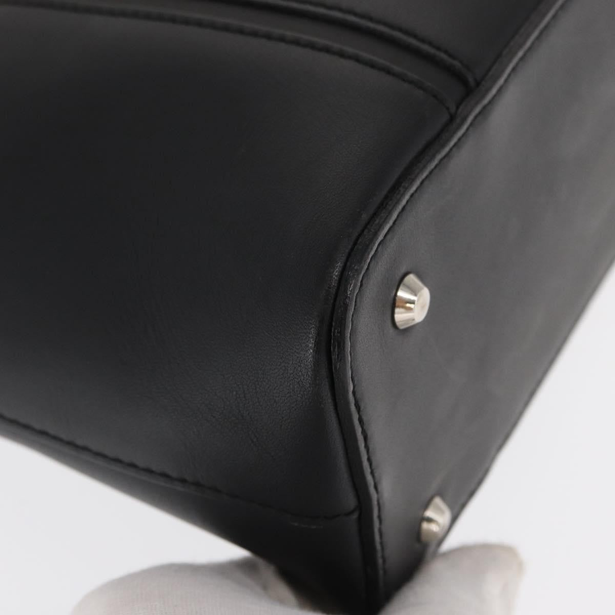 Burberry Vintage Handbag Leather Black Leather Handbag