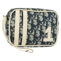 Christian Dior Vintage Trotter Pouch Diorissimo Canvas Navy Pvc Clutche & Pouche Bag (Pre-Owned)