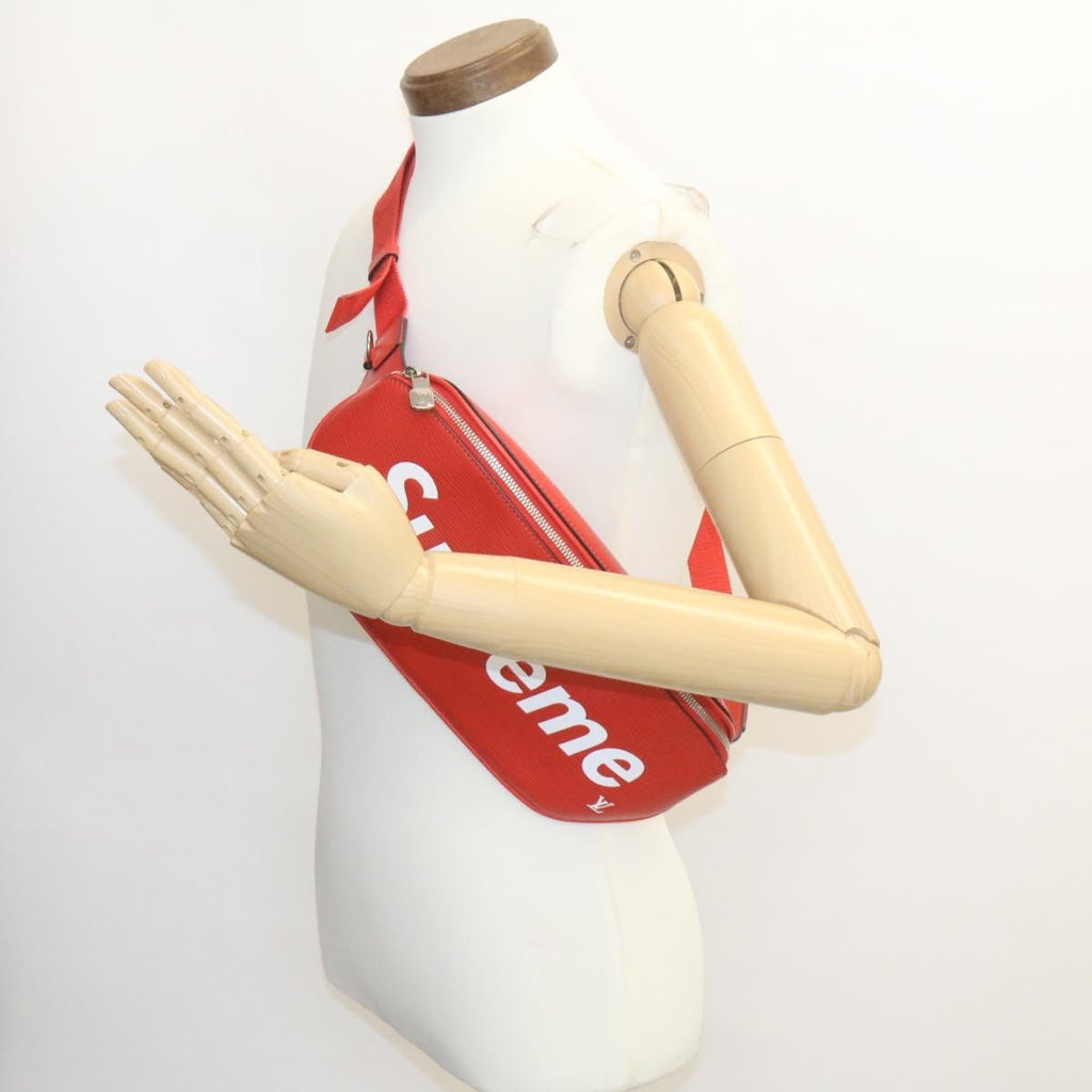 Louis Vuitton Louis Vuitton X Supreme Waist Bag Epi Leather Red Leather Bag