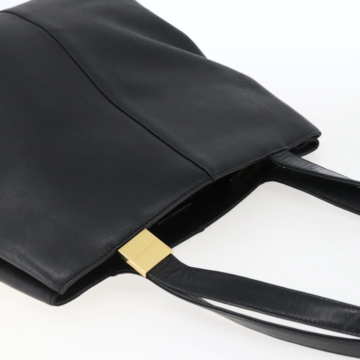 Burberry Vintage Tote Bag Leather Black Leather Tote Bag