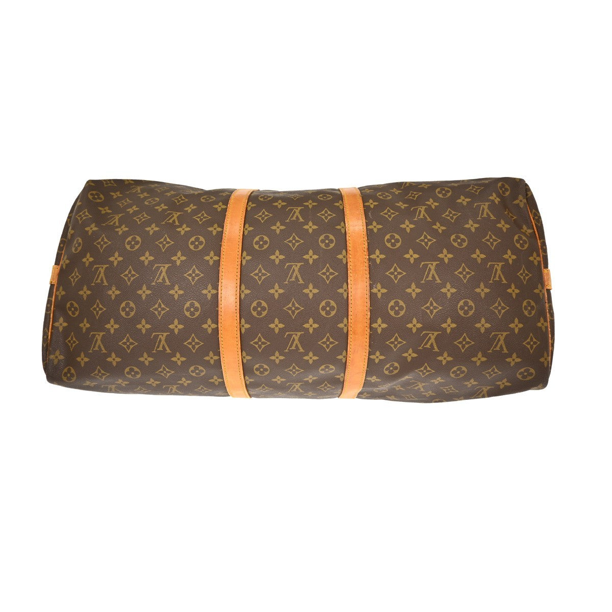 Louis Vuitton Keepall Bandouliere Bag Monogram Canvas Brown Canvas Travel Bag