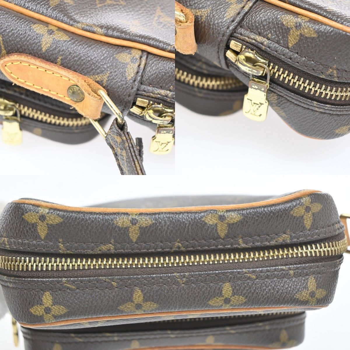 Louis Vuitton Amazone Bag Monogram Canvas Brown Canvas Shoulder Bag