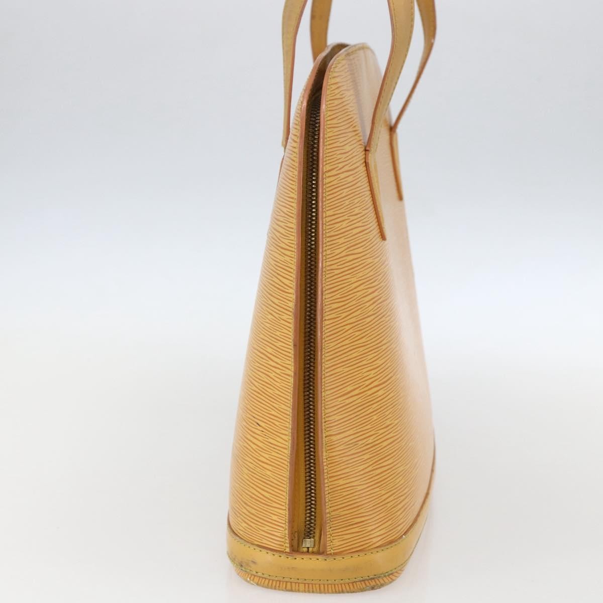 Louis Vuitton Lussac Handbag Epi Leather Yellow Leather Shoulder Bag