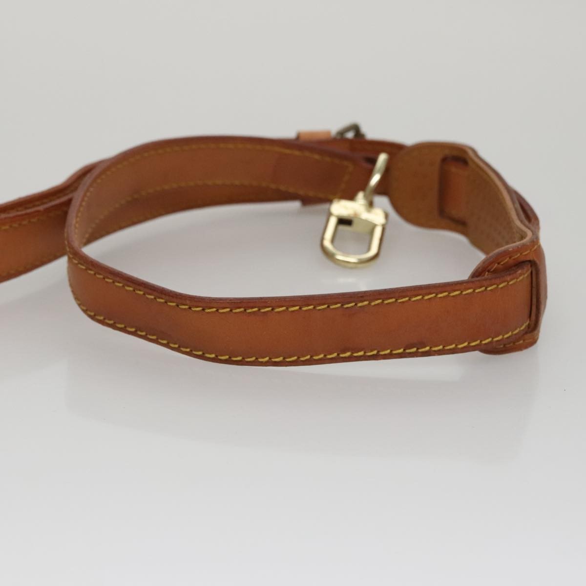 Louis Vuitton Adjustable Shoulder Strap Vachetta Leather Beige Leather Straps Accessory