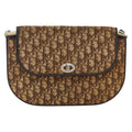 Christian Dior Vintage Trotter Shoulder Bag Canvas Brown Canvas Shoulder Bag Bag (Pre-Owned)