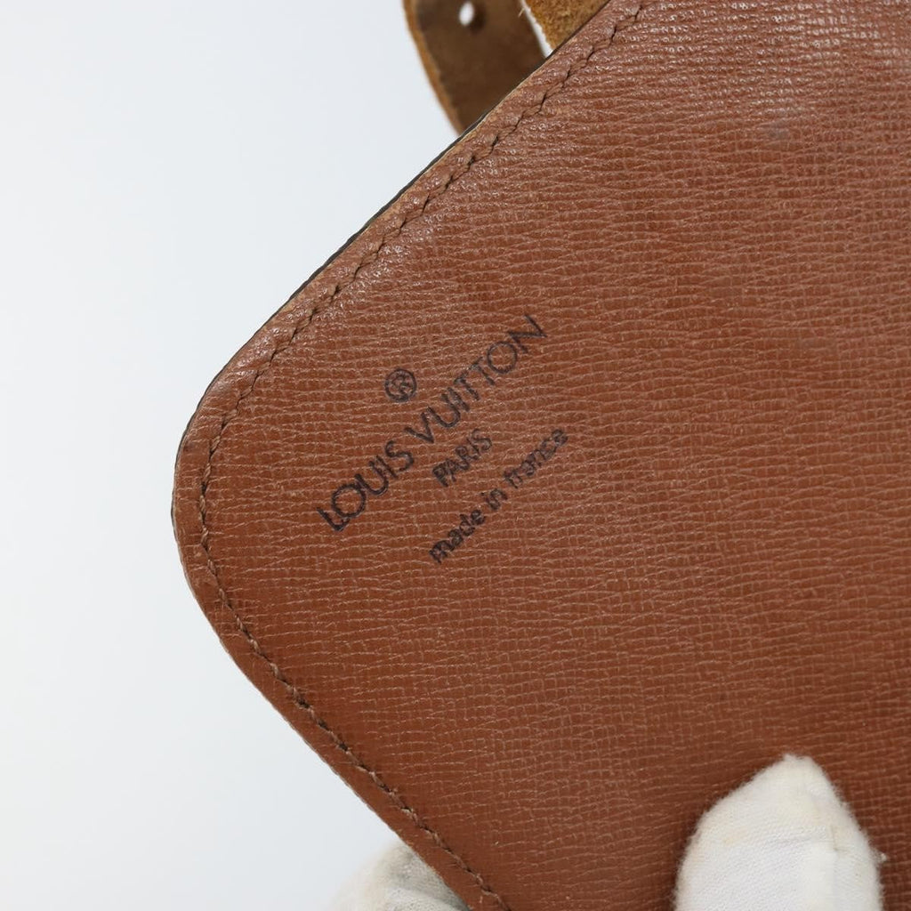 Louis Vuitton Cartouchiere Handbag Monogram Canvas Brown Canvas Shoulder Bag
