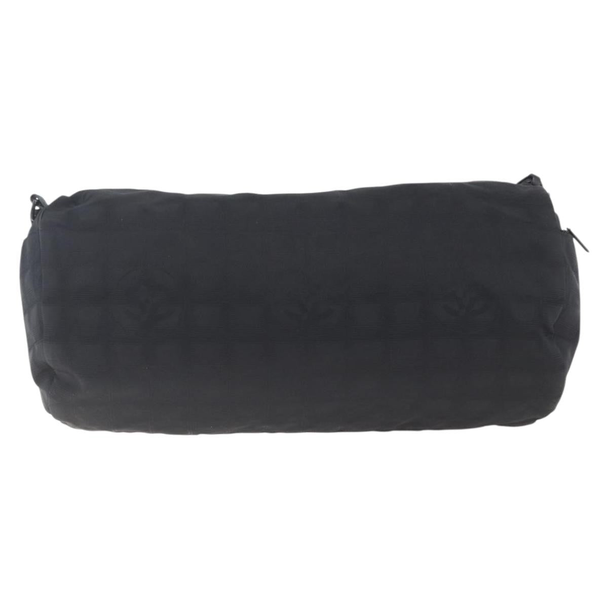 Chanel Travel Line Boston Bag Nylon Black Nylon Travel Bag Bag