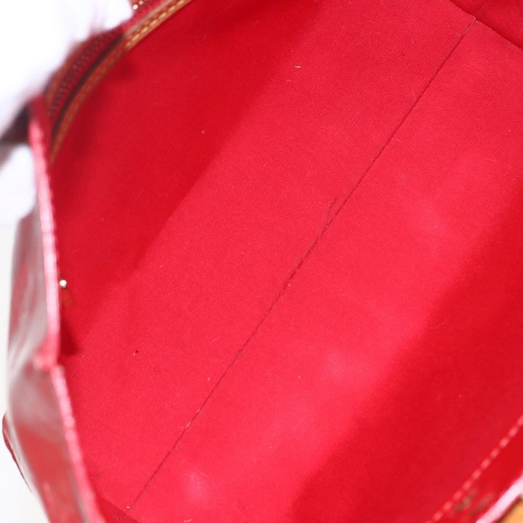 Louis Vuitton Reade Handbag Monogram Vernis Red Patent_Leather Handbag