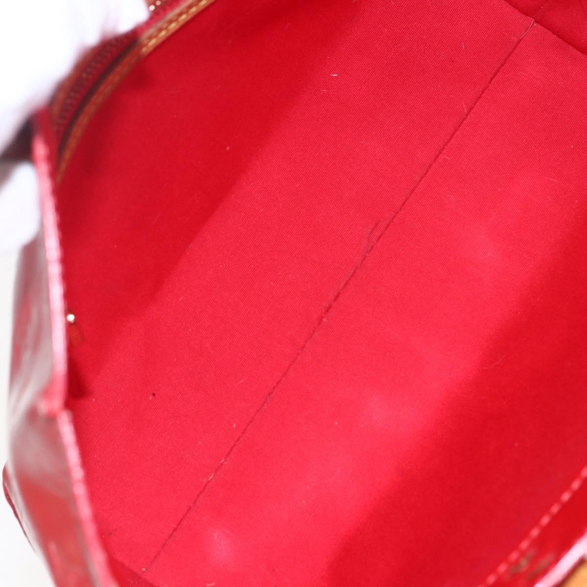 Louis Vuitton Reade Handbag Monogram Vernis Red Patent_Leather Handbag