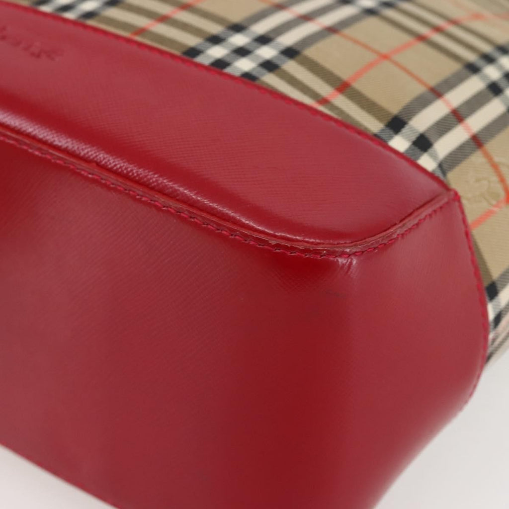 Burberry Nova Check Tote Canvas Check Pattern Beige Canvas Tote Bag