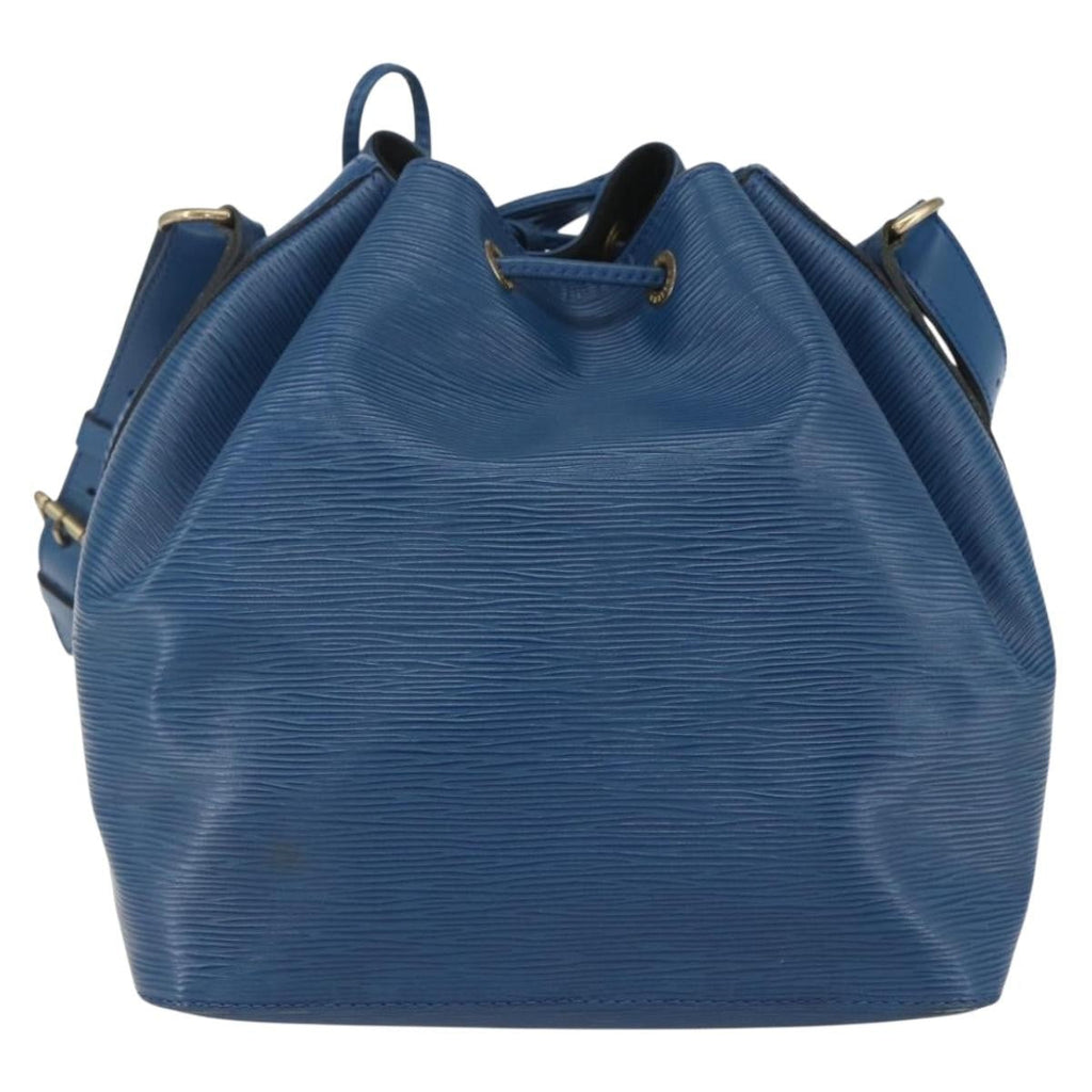 Louis Vuitton Petit Noe Handbag Epi Leather Blue Leather Shoulder Bag