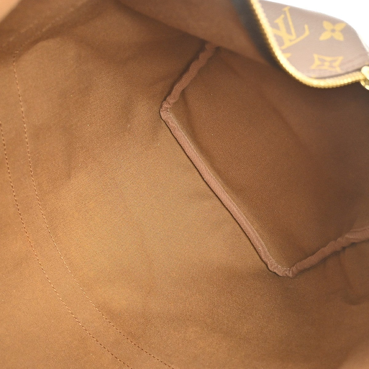 Louis Vuitton Keepall Bag Monogram Canvas Brown Canvas Travel Bag