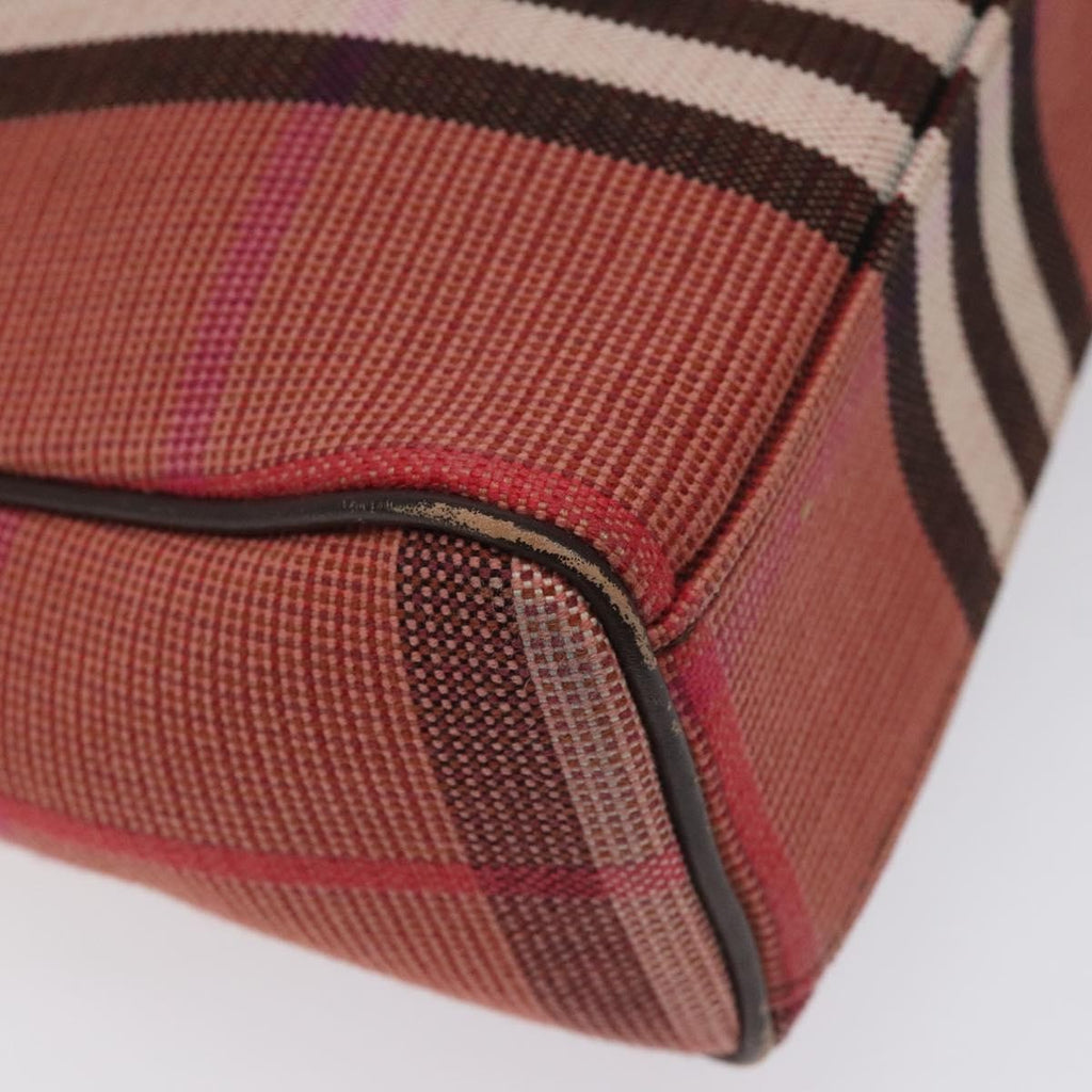 Burberry Nova Check Shoulder Bag Canvas Red Canvas Shoulder Bag