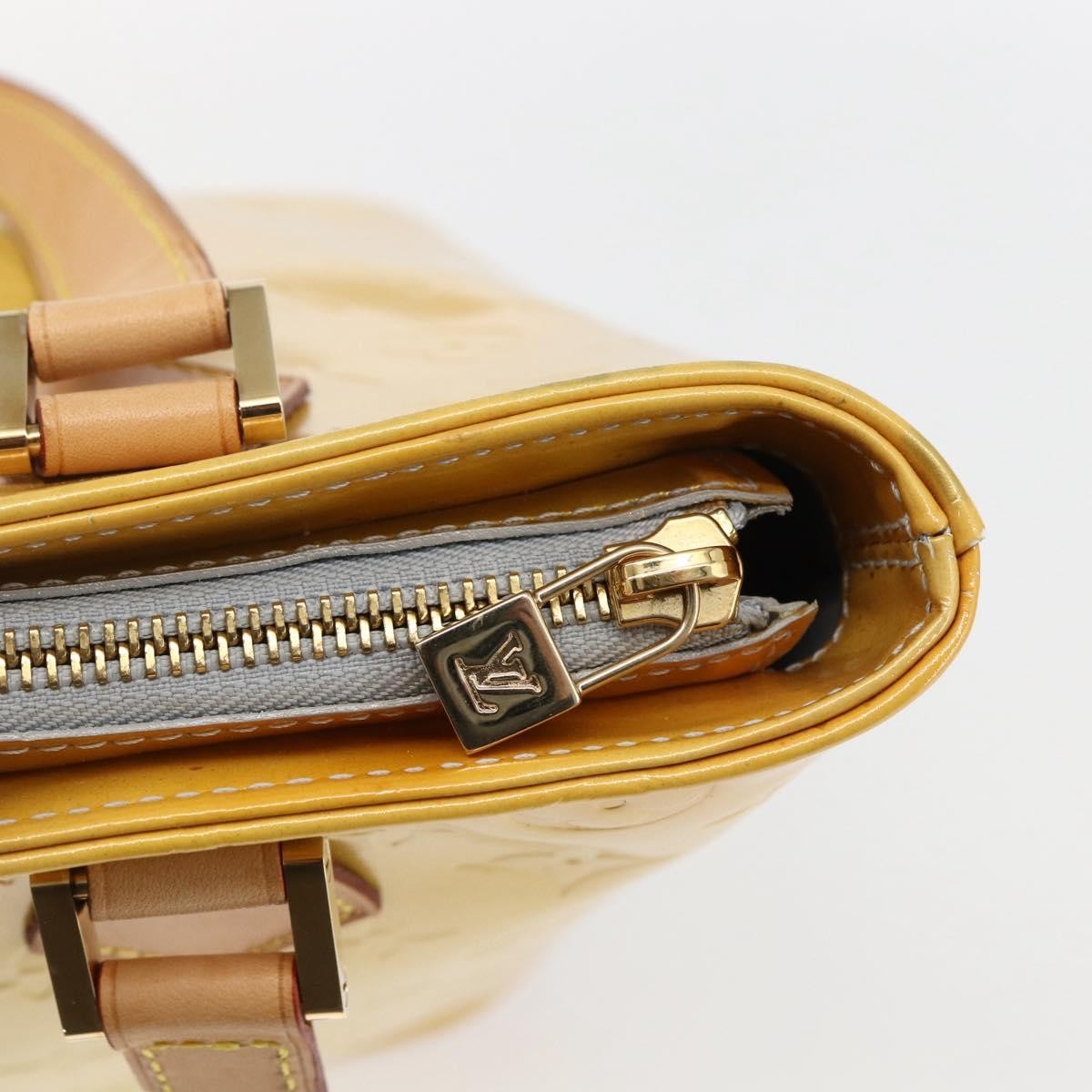 Louis Vuitton Houston Handbag Monogram Vernis Yellow Patent_Leather Tote Bag