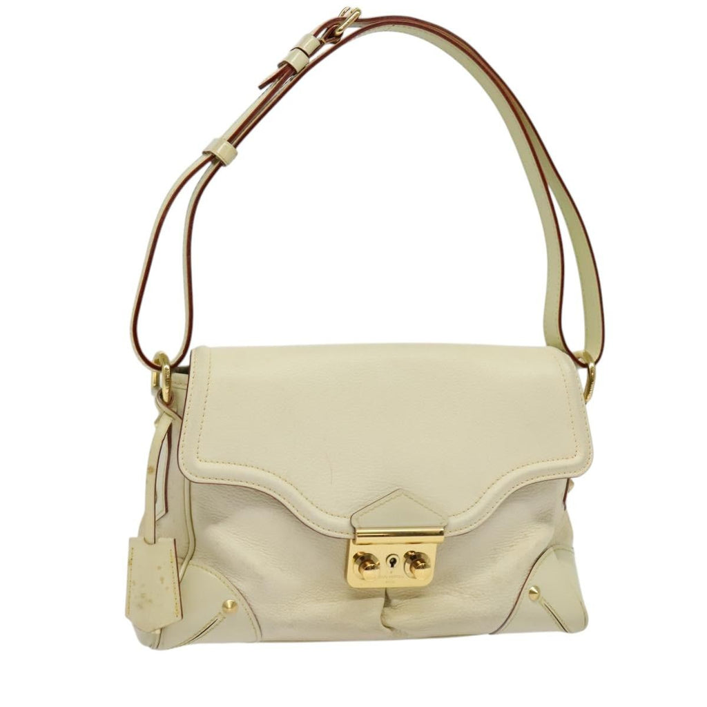 Louis Vuitton Suhali L'essentiel Handbag Leather White Leather Shoulder Bag