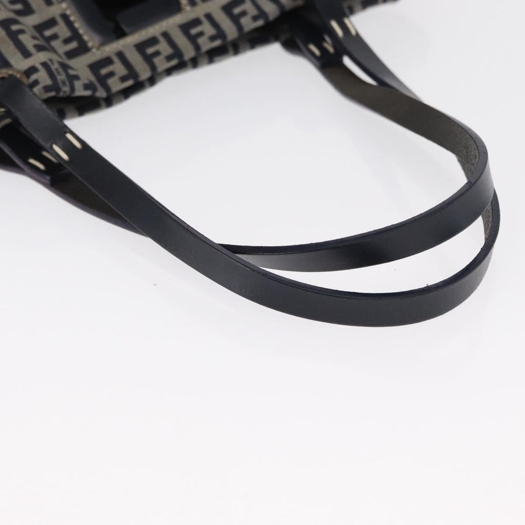 Fendi Shopping Tote Zucchino Canvas Navy Canvas Tote Bag Bag