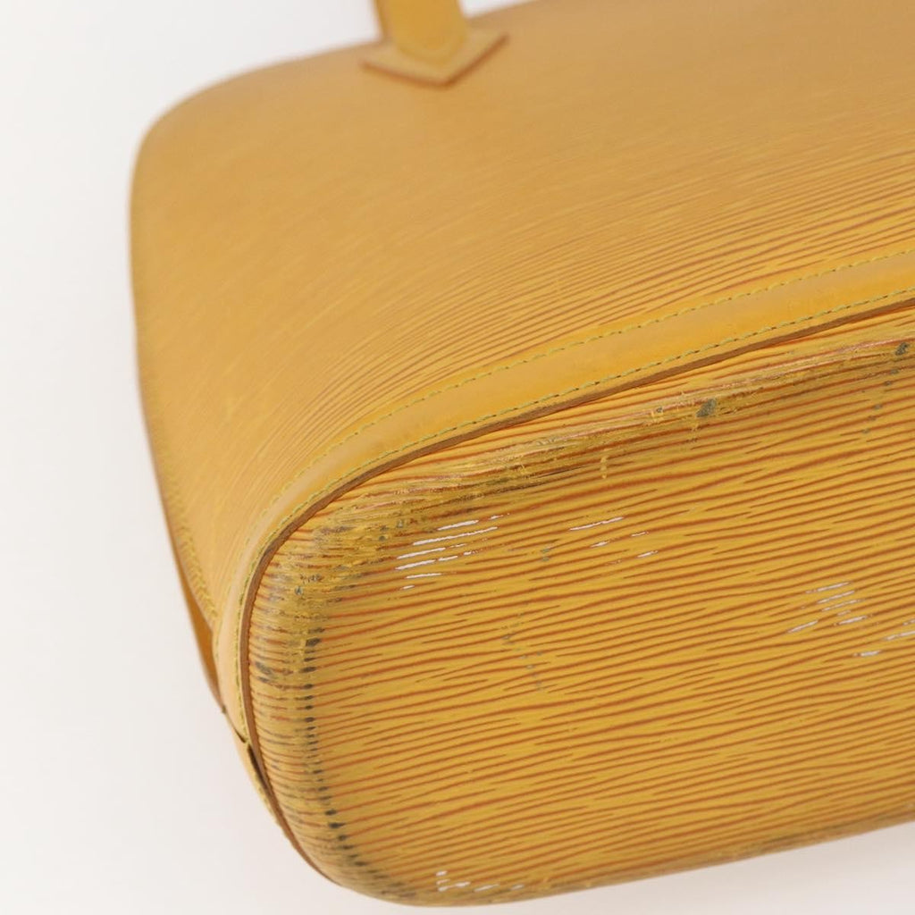 Louis Vuitton Lussac Handbag Epi Leather Yellow Leather Shoulder Bag