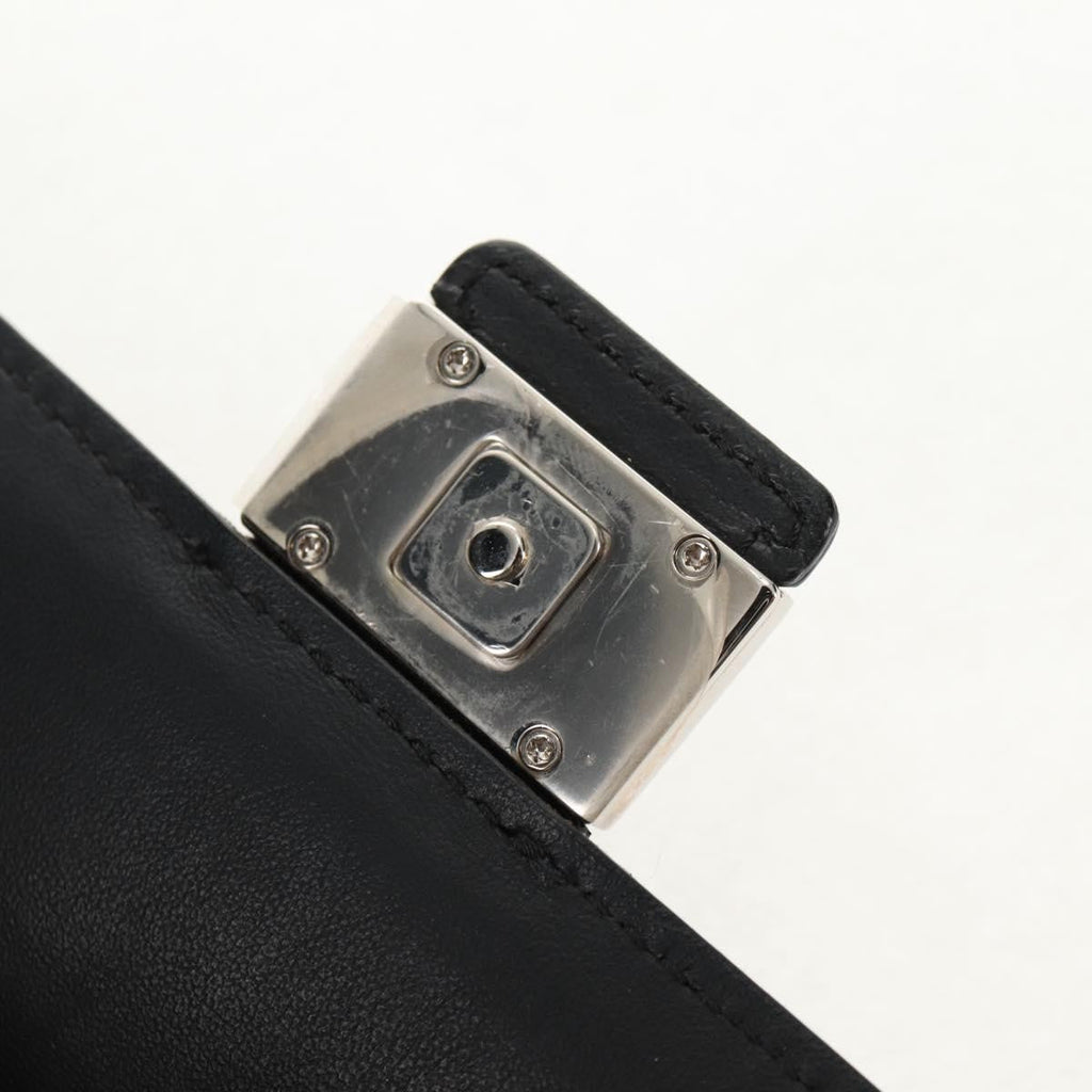 Fendi Baguette Convertible Belt Bag Zucca Canvas Black Canvas Bag