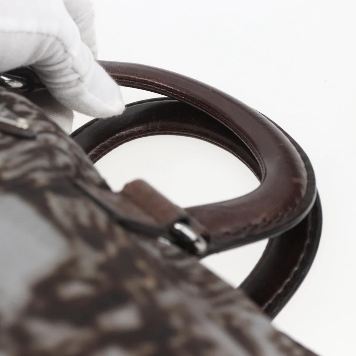 Prada Convertible Tote Printed Tessuto Brown Nylon Tote Bag Bag