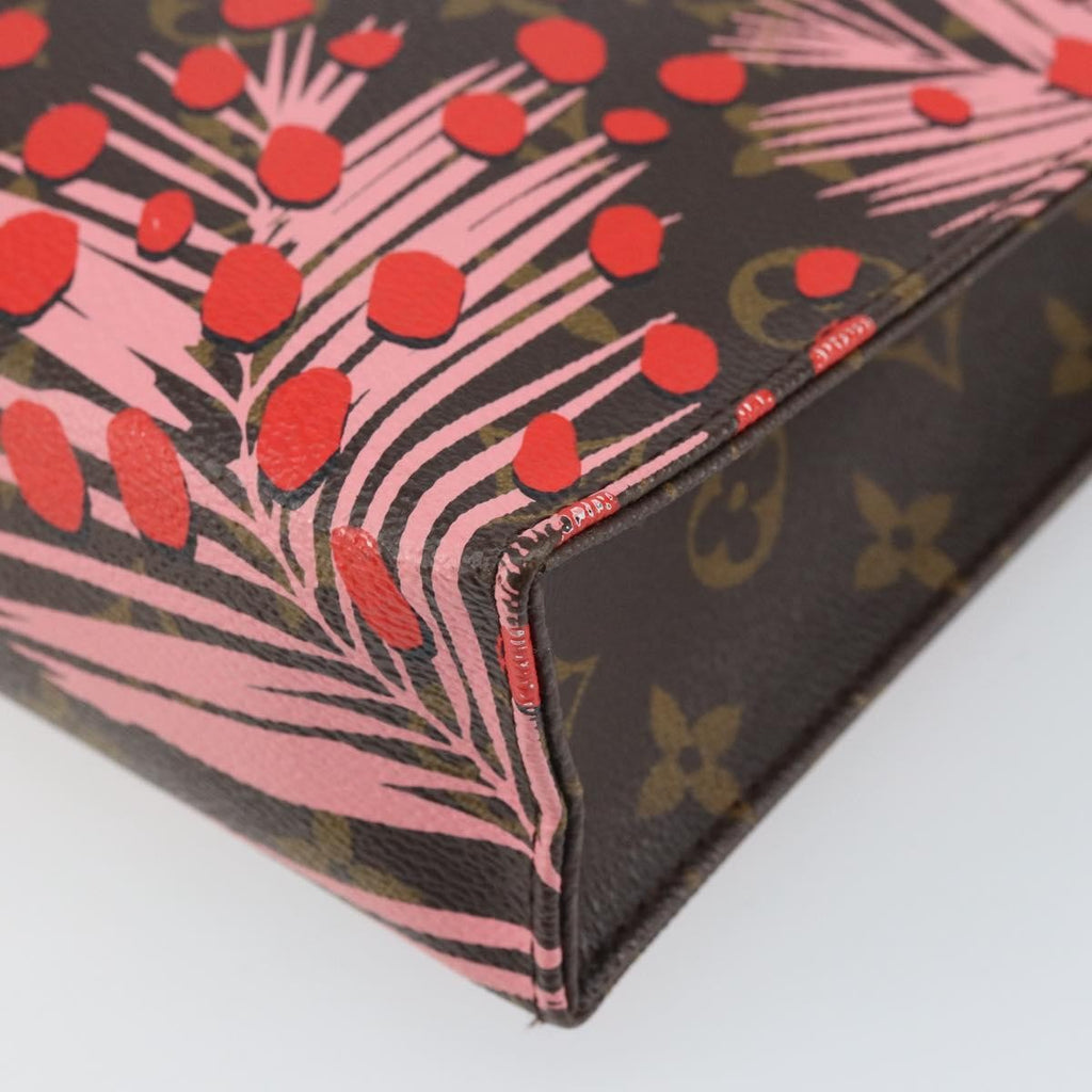 Louis Vuitton Toiletry Pouch Limited Edition Monogram Jungle Dots Red Canvas Clutche & Pouche Bag