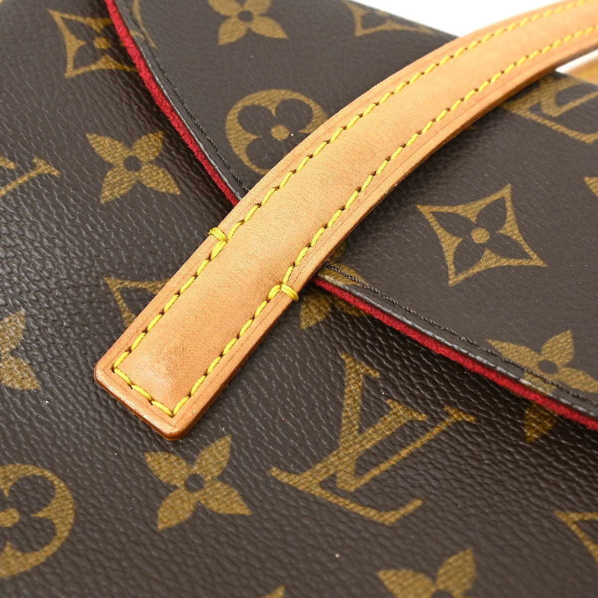 Louis Vuitton Sonatine Handbag Monogram Canvas Brown Canvas Handbag