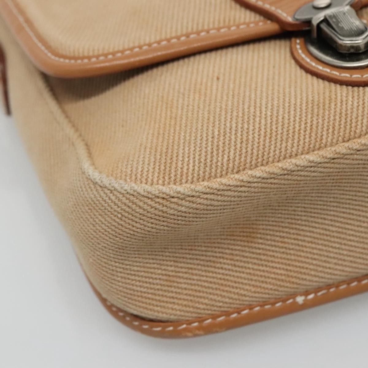 Burberry Blue Label Shoulder Bag Canvas Beige Canvas Shoulder Bag