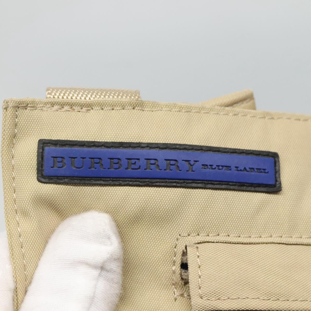 Burberry Blue Label Shoulder Bag Nylon Beige Nylon Shoulder Bag