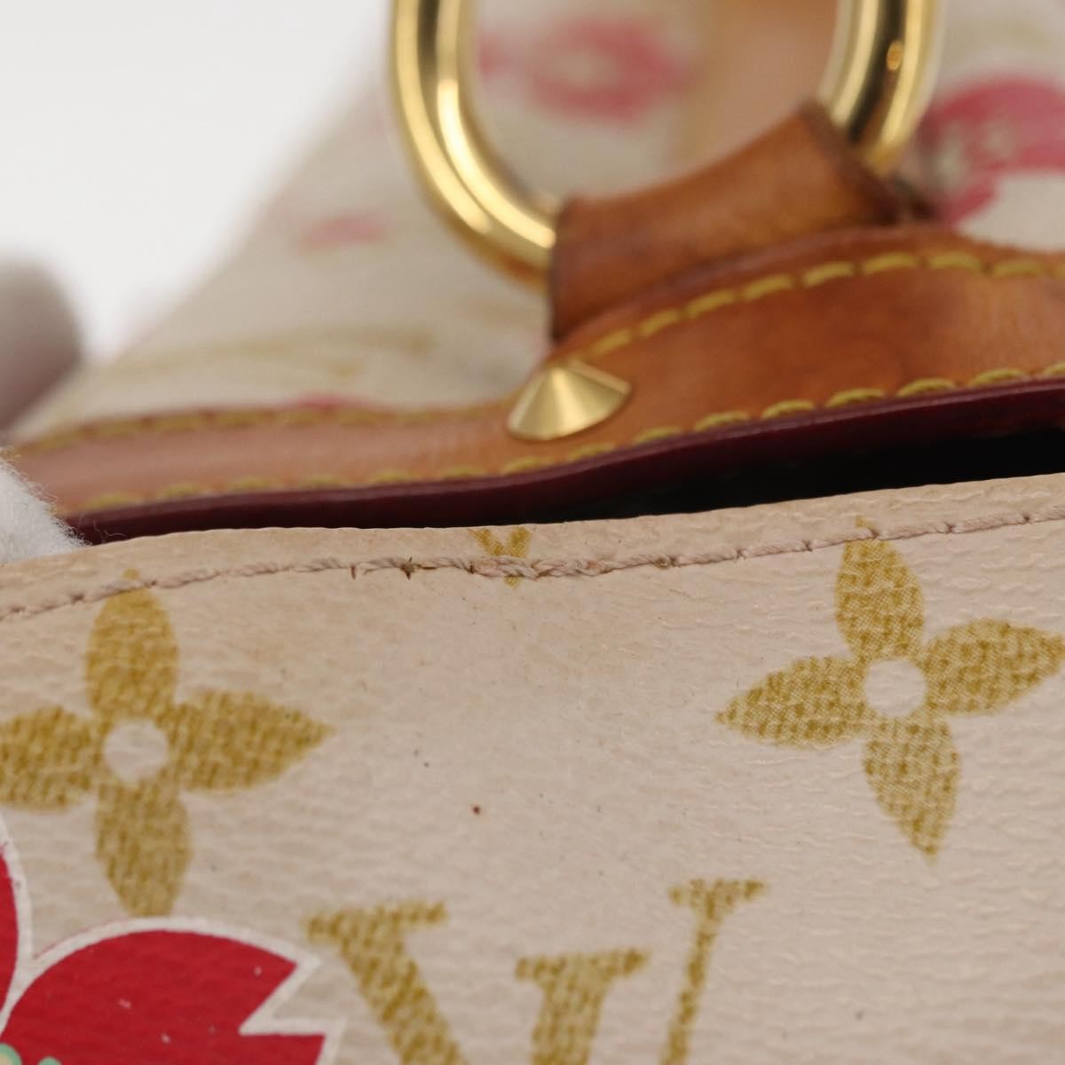Louis Vuitton Retro Bag Limited Edition Cherry Blossom Monogram White Canvas Handbag