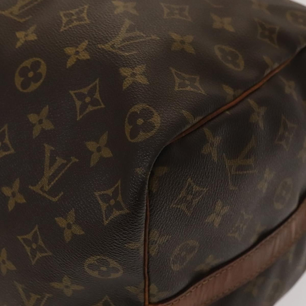 Louis Vuitton Keepall Bandouliere Bag Monogram Canvas Brown Canvas Travel Bag