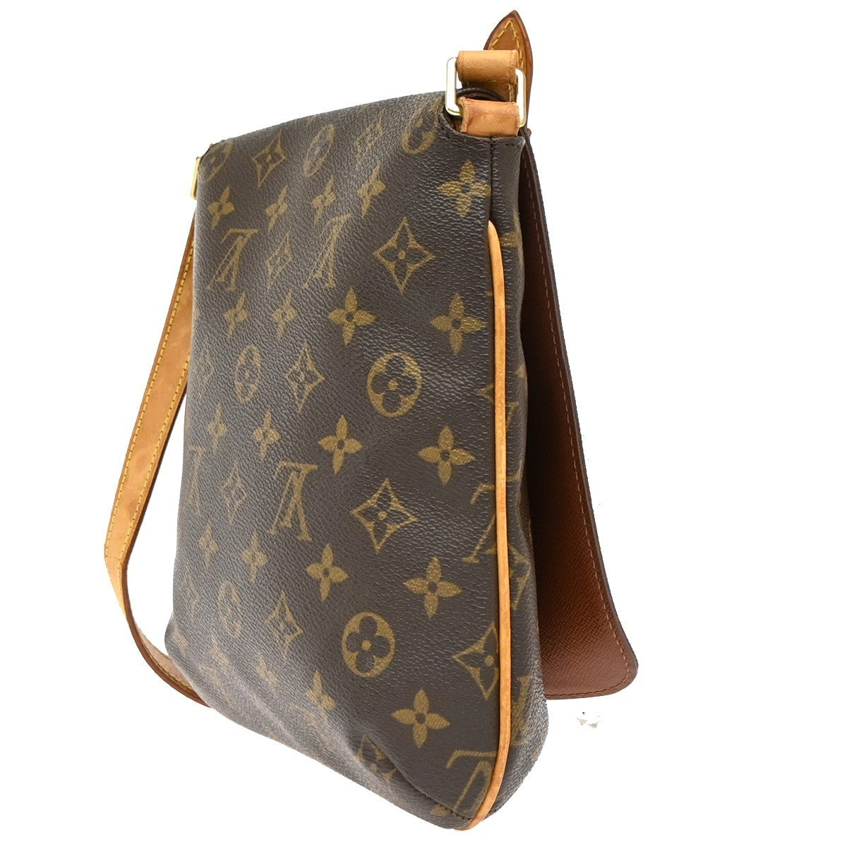 Louis Vuitton Musette Salsa Handbag Monogram Canvas Brown Canvas Shoulder Bag
