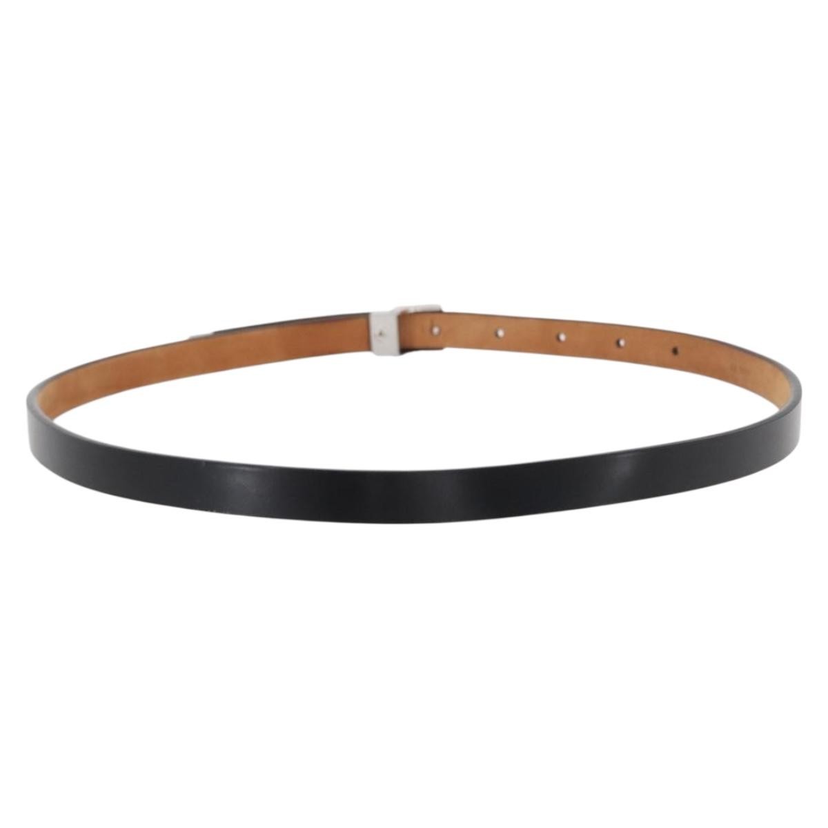Louis Vuitton Carre Belt Leather Black Leather Belts Accessory