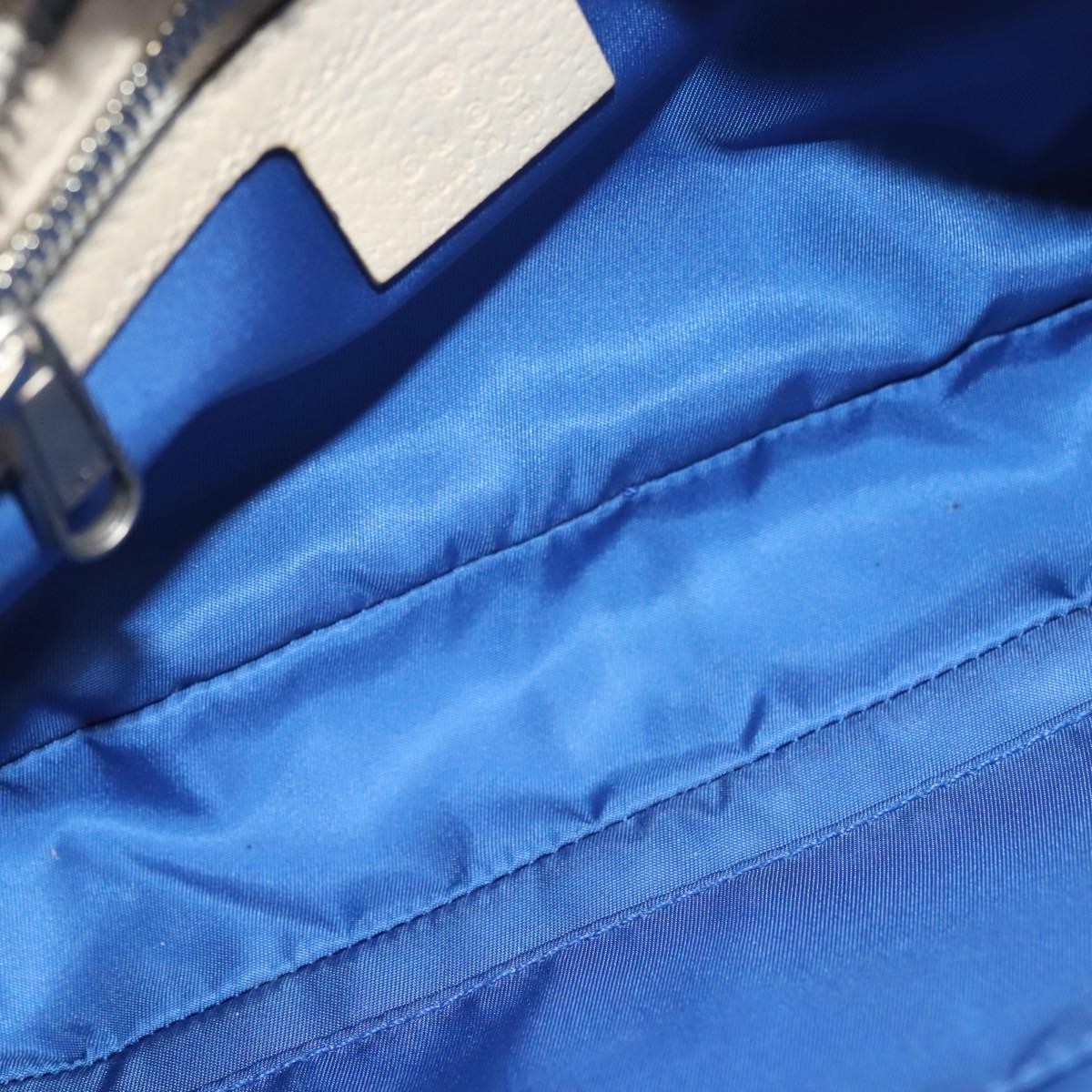 Gucci Off The Grid Belt Bag Gg Econyl Blue Canvas Shoulder Bag Bag (Pre-Owned)