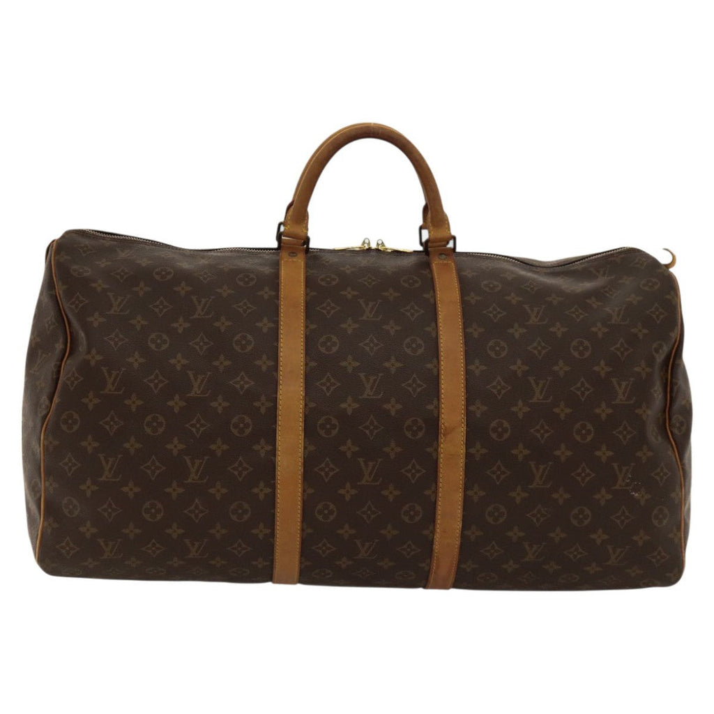 Louis Vuitton Keepall Bag Monogram Canvas Brown Canvas Travel Bag