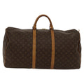 Louis Vuitton Keepall Bag Monogram Canvas Brown Canvas Travel Bag