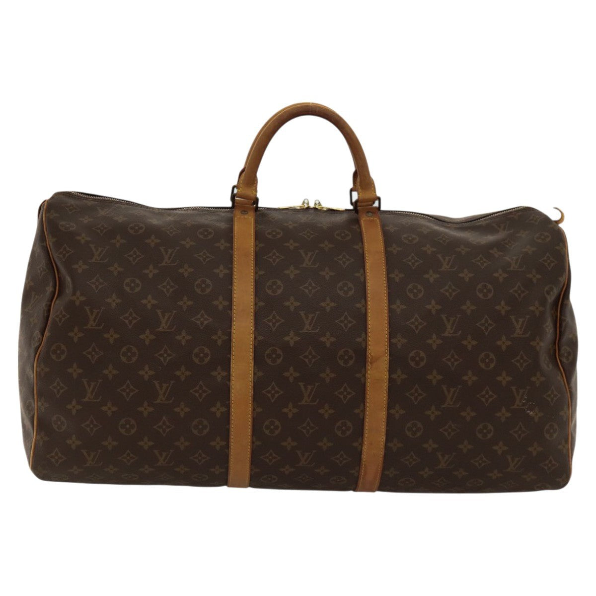 Louis Vuitton Keepall Bag Monogram Canvas Brown Canvas Travel Bag