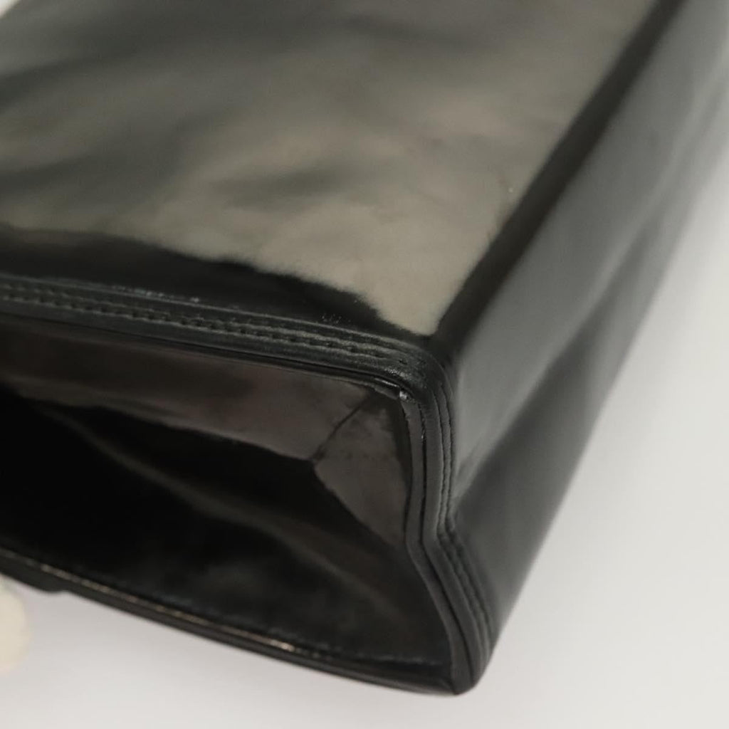 Chanel Cc Envelope Flap Crossbody Patent Leather Black Patent_Leather Clutche & Pouche Bag