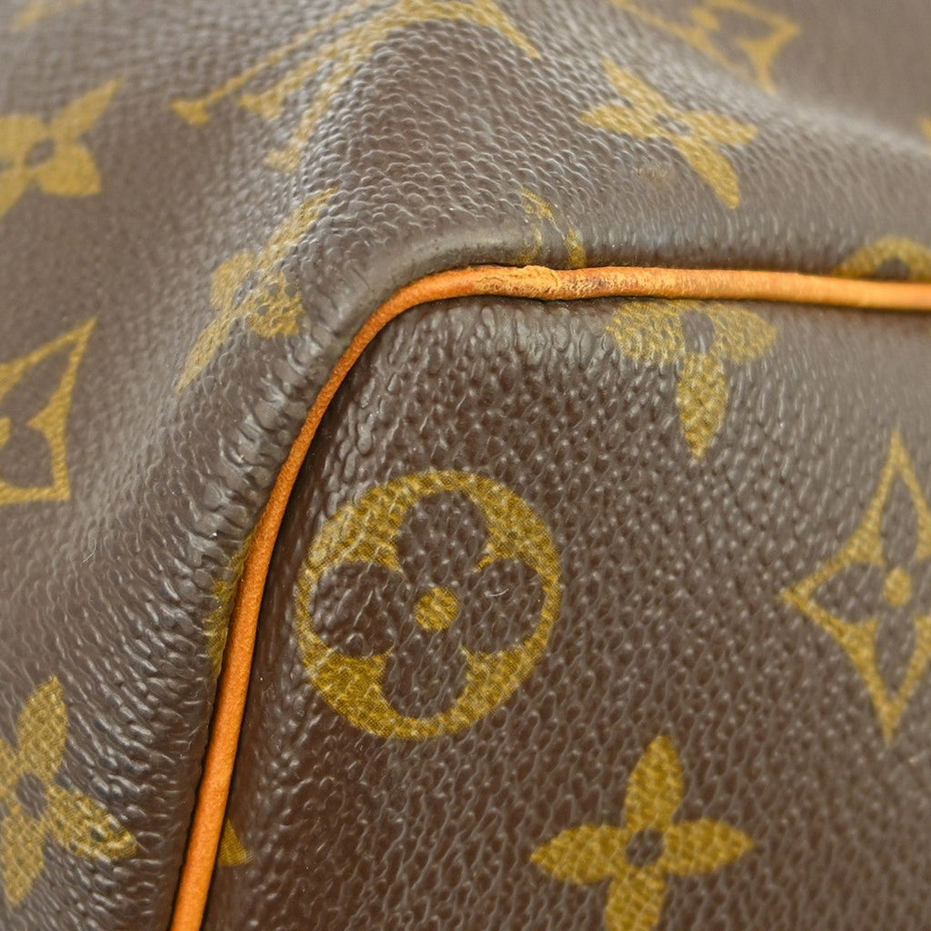 Louis Vuitton Keepall Bag Monogram Canvas Brown Canvas Travel Bag